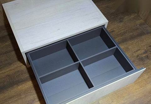 Four-section divider tray