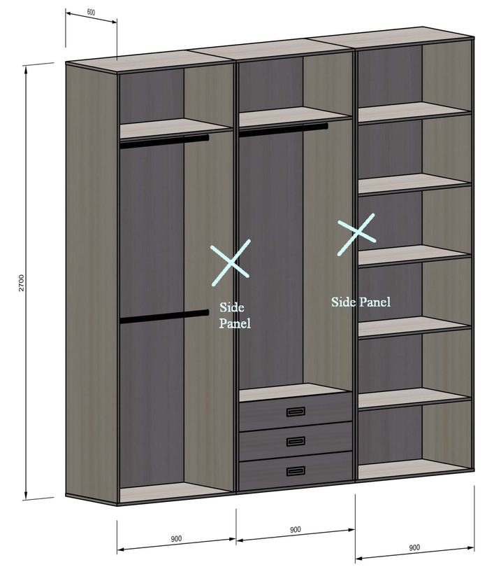 Plan your wardrobe, kitchen or cabinet project with PWF